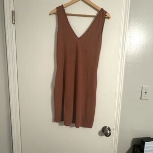Terracotta T-shirt dress
